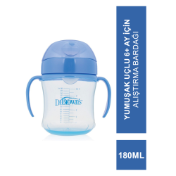 Dr.Browns Yumuşak Uçlu Alıştırma Bardağı 180ml (6m+)