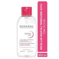 Bioderma Sensibio H2O Cilt ve Makyaj Temizleme Misel Suyu 850 ml (S.K.T 12-2025)