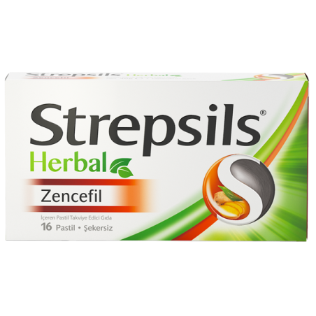 Strepsils Herbal Zencefil 16 Pastil