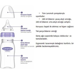 Lansinoh NaturalWave Cam Biberon 160 ml