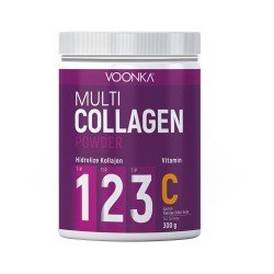 Voonka Multi Collagen Powder Vitamin C İçeren Takviye Edici Gıda 300gr