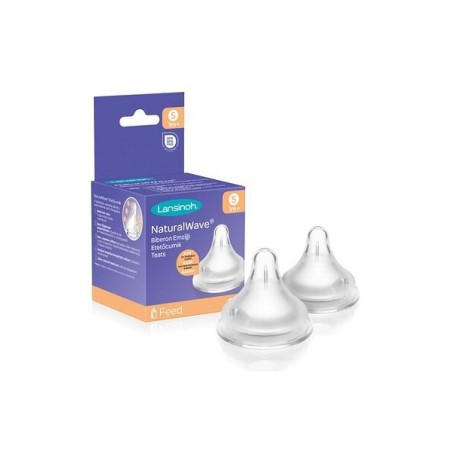 Lansinoh Natural Wave Biberon Emziği 2'li  Orta Akışlı