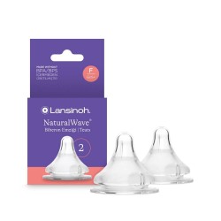 Lansinoh Natural Wave Biberon Emziği 2'li Hızlı Akışlı