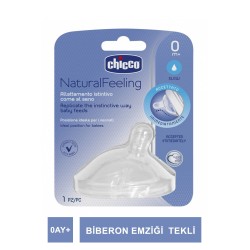 Chicco Natural Feeling Biberon Emziği 0 Ay+ Tekli