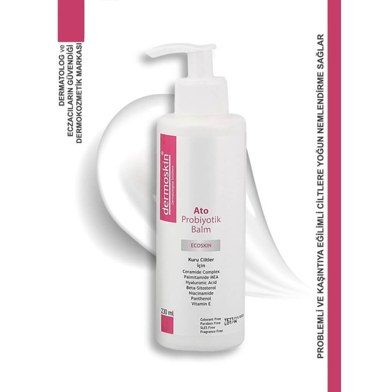 Dermoskin Ato Probiyotik Balm Kuru Ciltler için 230 ml