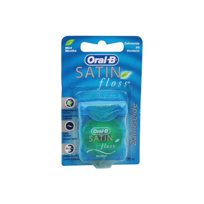 Oral B Diş İpi Satin Floss Naneli 25 m Oral B Diş İpi Satin Floss Naneli 25 m