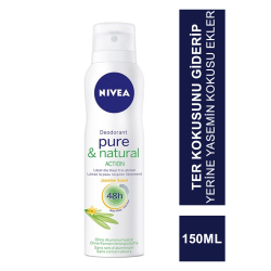 Nivea DeoPure & Naturel Action Pudrasız Deodorant 150 ml
