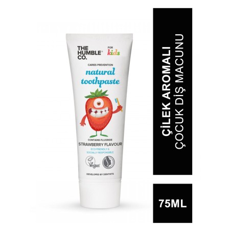 Humble Brush Humble Çocuk Diş Macunu - Çilek Aromalı 75ml