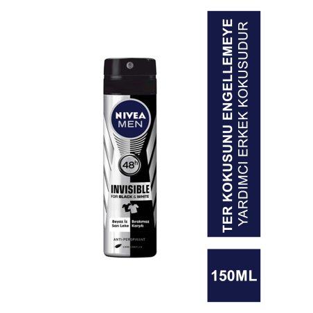 Nivea Black & White For Men Deodorant 150 ml Erkek