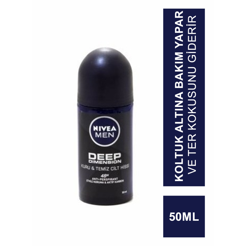 Nivea Deo Men Deep Dimension Kuru & Temiz Cilt Roll On 50ml