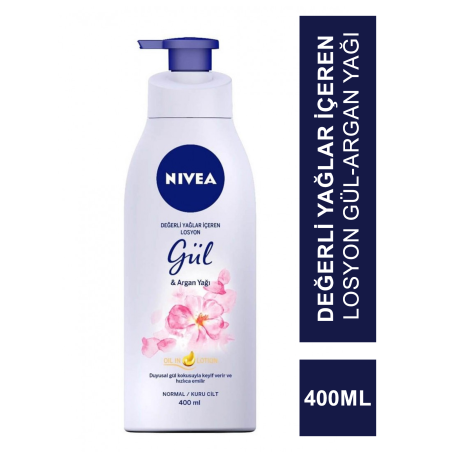 Nivea Değerli Yağlar İçeren Losyon Gül-Argan Yağı N/K 400ml