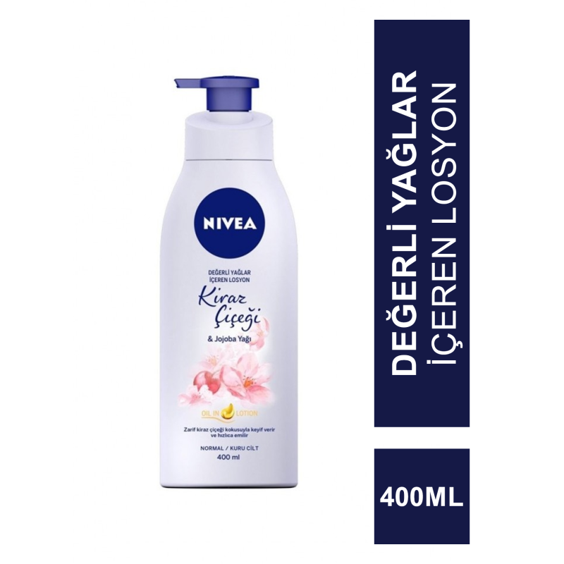 Nivea Değerli Yağlar İçeren Losyon Kiraz Çiçeği-Jojoba Yağı N/K 400ml
