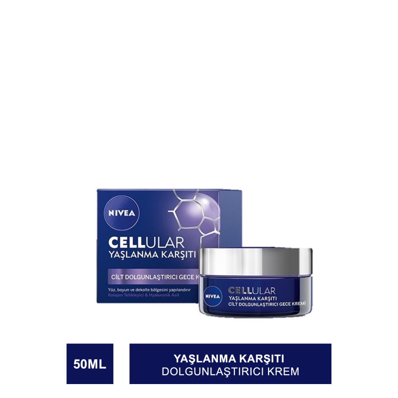 Nivea Cellular Yaşlanma Karşıtı Cilt Dolgunlaştırıcı Gece Kremi 50ml
