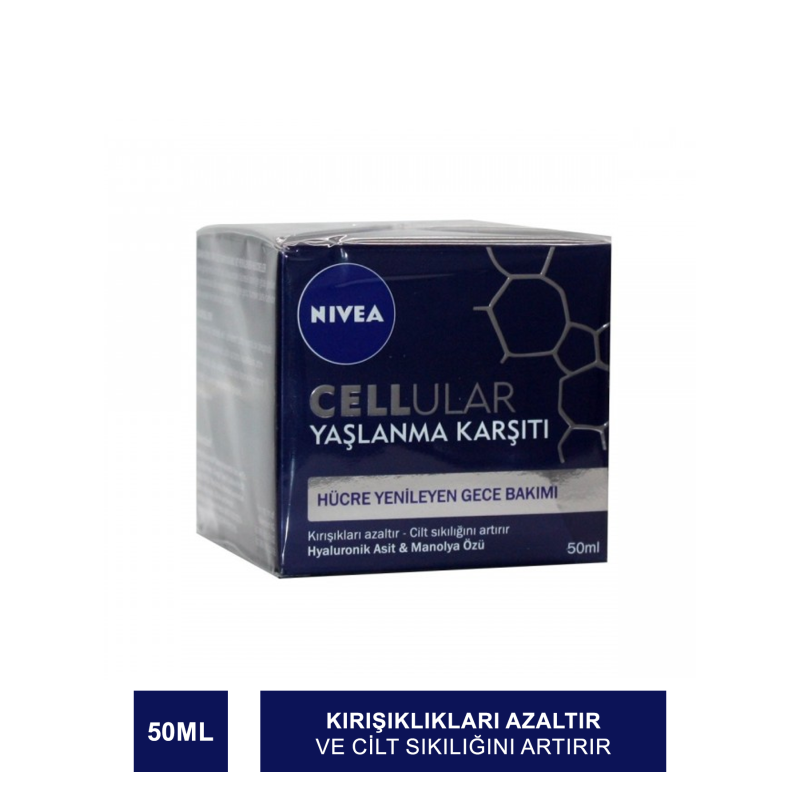 Nivea Cellular Yaşlanma Karşıtı Hücre Yenileyen Gece Bakım Kremi 50ml