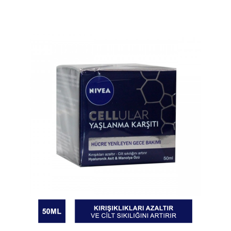 Nivea Cellular Yaşlanma Karşıtı Hücre Yenileyen Gece Bakım Kremi 50ml