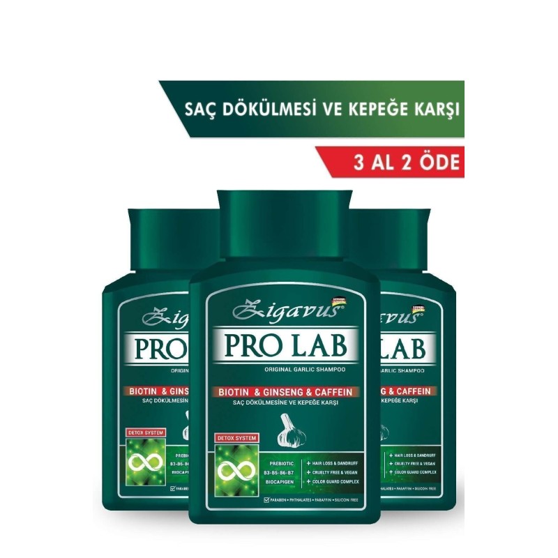Zigavus Pro Lab Şampuan 300 ml -  3 Al 2 Öde -