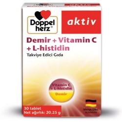 Doppel Herz Aktiv Demir + Vitamin C + L-Histidin 30 Tablet