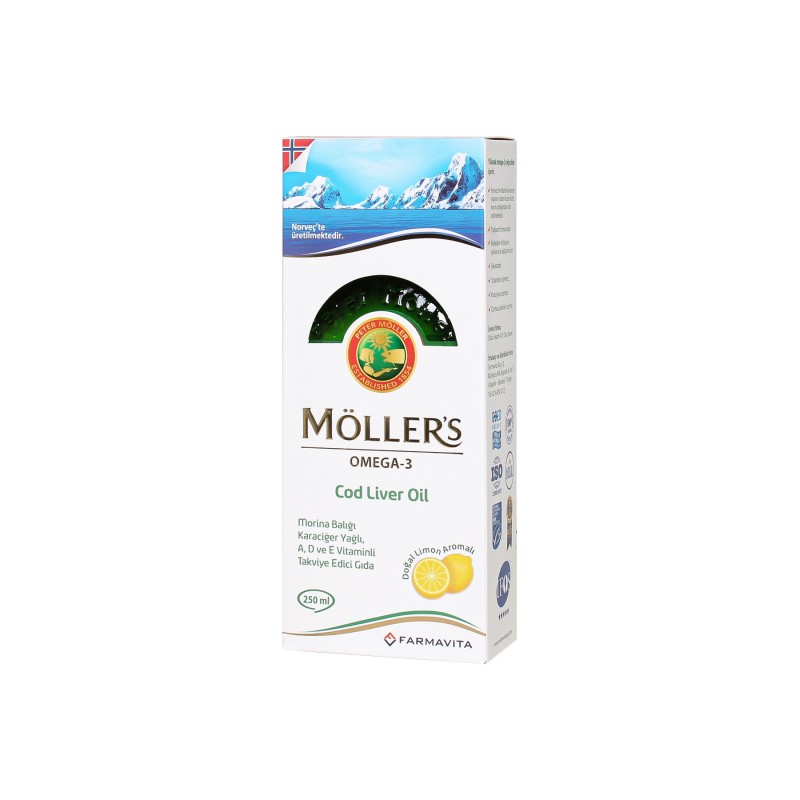 Möller's Omega Şurup Limon Aromalı 250 ml (S.K.T 10-2023)