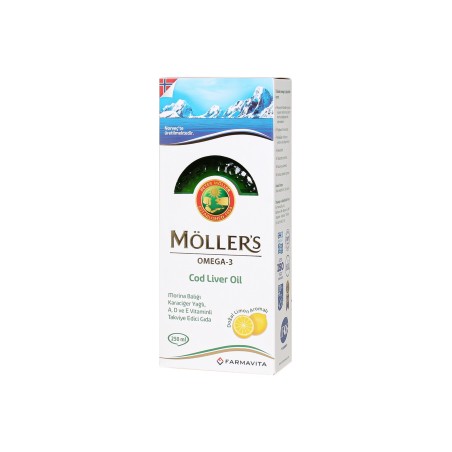 Möller's Omega Şurup Limon Aromalı 250 ml (S.K.T 10-2023)