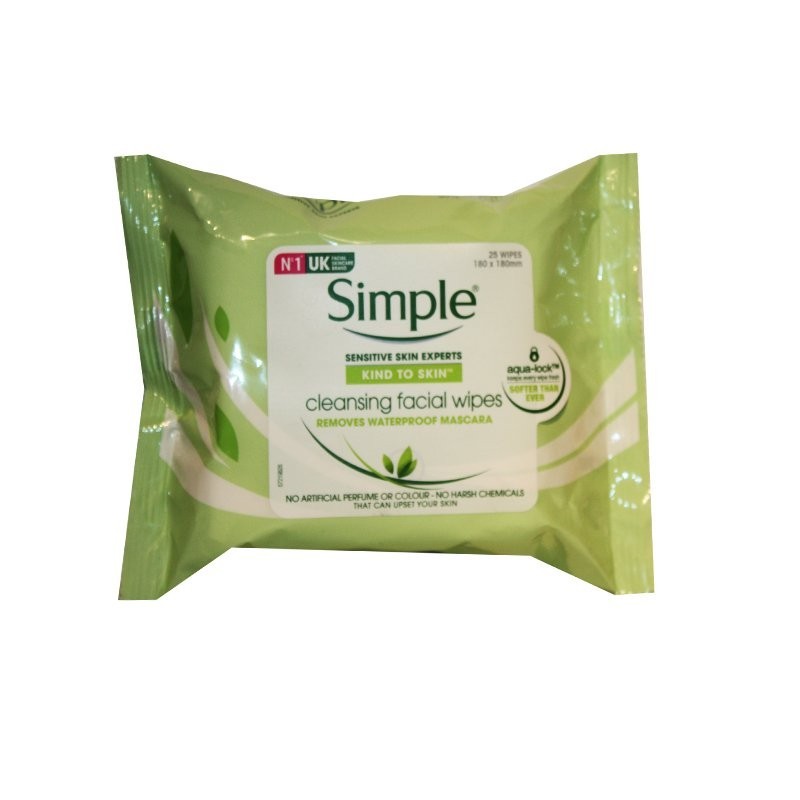 Simple Makyaj Temizleme Mendili Hassas Cilt 25li