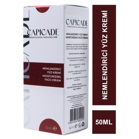 Capicade Nemlendirici Yüz Kremi 50 ml
