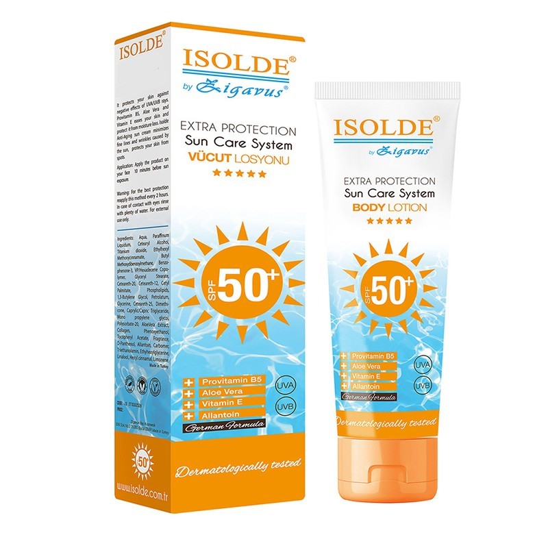 Zigavus Isolde Güneş Koruyucu Vücut Losyonu Spf50+ 100ml