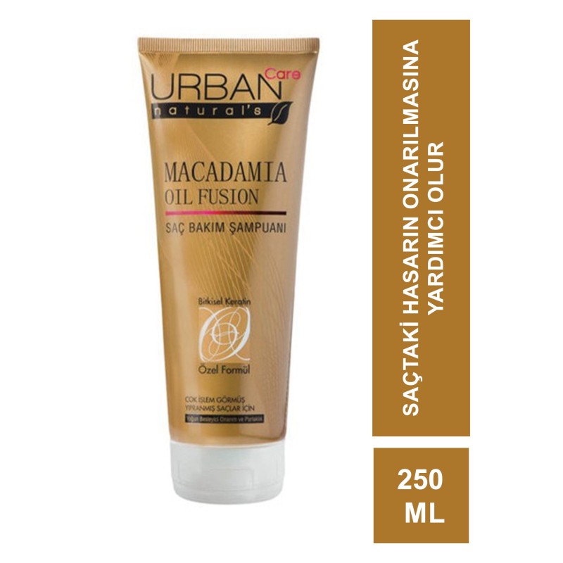 Urban Care Macadamia Oil Fusion Şampuan 250 ml-Çok İşlem Görmüş Yıpranmış Saçlar İçin Urban Care Macadamia Oil Fusion Şampuan 250 ml-Çok İşlem Görmüş Yıpranmış Saçlar İçin