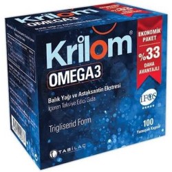 Krilom Omega-3 Astaksantin Soft Jel Kapsül 100 luk
