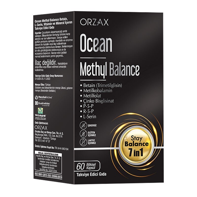 Ocean Methyl Balance Takviye Edici Gıda 60 Kapsül