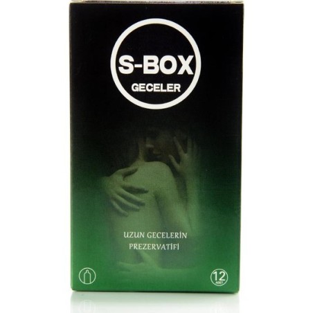S-BOX Prezervatif Uzun Geceler Özel Kayganştırıcılı 12 adet