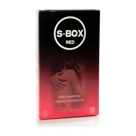 S-BOX Prezervatif Red Kabartma Yüzeyli 12 adet