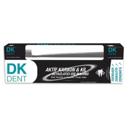 Dermokil Dk Dent Kil Ve Aktif Karbonlu Diş Macunu Florürsüz Diş Macunu HEDİYE 75ml