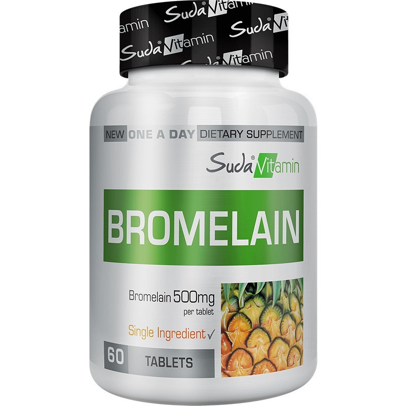 Suda Vitamin Vitamins Bromelain 500mg 60 Tablet Suda Vitamin Vitamins Bromelain 500mg 60 Tablet