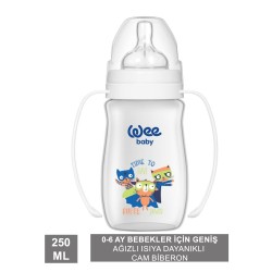 Wee Baby Klasik Plus Geniş Ağızlı Kulplu PP Biberon 250 ml