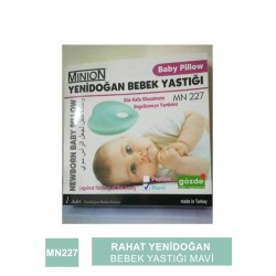 Minion Yenidoğan Bebek Yastığı Mavi Mn 227