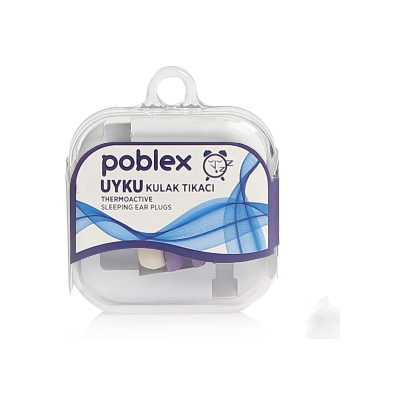 Poblex Uyku Kulak Tıkacı Thermoactive 1 Çift (2 Adet) Kutulu Poblex Uyku Kulak Tıkacı Thermoactive 1 Çift (2 Adet) Kutulu