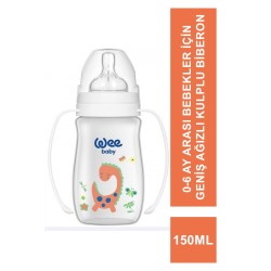 Wee Klasik + Geniş Ağızlı Kulplu PP Biberon 0-6 Ay 150 ml ( 137 )