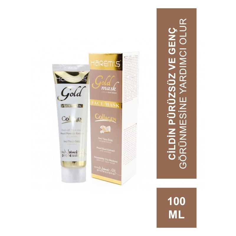 Harem's İnci Tozu Özlü Soyulabilir Altın Maske Kırışıklık Karşıtı Bakım 100ML Harem's İnci Tozu Özlü Soyulabilir Altın Maske Kırışıklık Karşıtı Bakım 100ML