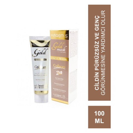 Harem's İnci Tozu Özlü Soyulabilir Altın Maske Kırışıklık Karşıtı Bakım 100ML