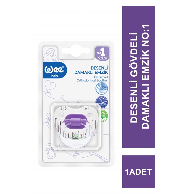 Wee Baby 833 Desenli Gövdeli Damaklı Emzik No:1 0-6 Fiyatı ve Yorumları Wee Baby 833 Desenli Gövdeli Damaklı Emzik No:1 0-6 Fiyatı ve Yorumları