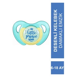 Wee Desenli Kelebek Damaklı Emzik 6-18 Ay ( 173 )