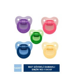 Wee Baby  841 Mat Gövdeli Damaklı Emzik No:1