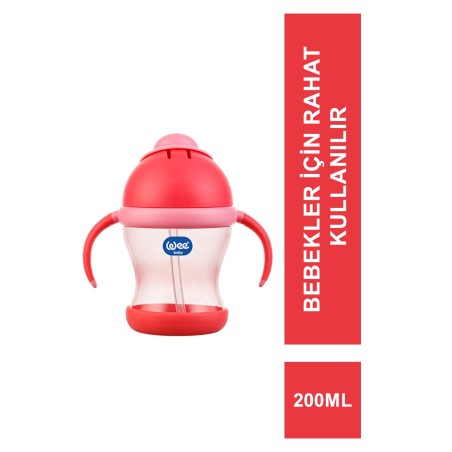 Wee Baby Kulplu Pipetli Bardak 6+Ay 200 ml ( 170 )