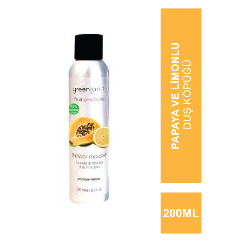 Greenland Shower Mousse Papaya - Lemon 200 ml
