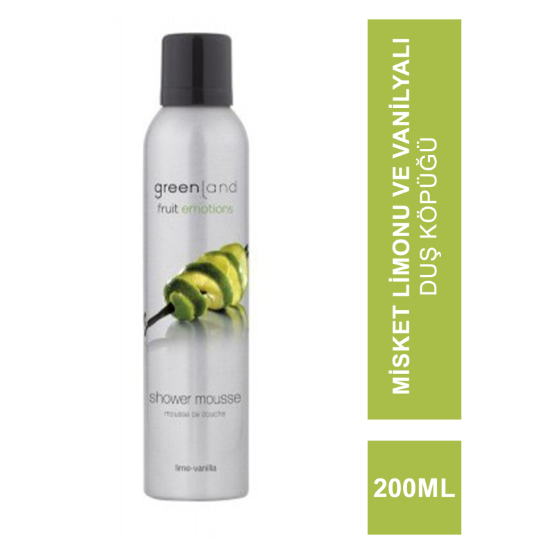 Greenland Shower Mousse Lime - Vanilla 200 ml