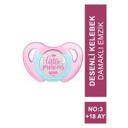 Wee Baby Desenli Kelebek Damaklı Emzik No:3 18+ Ay (174)