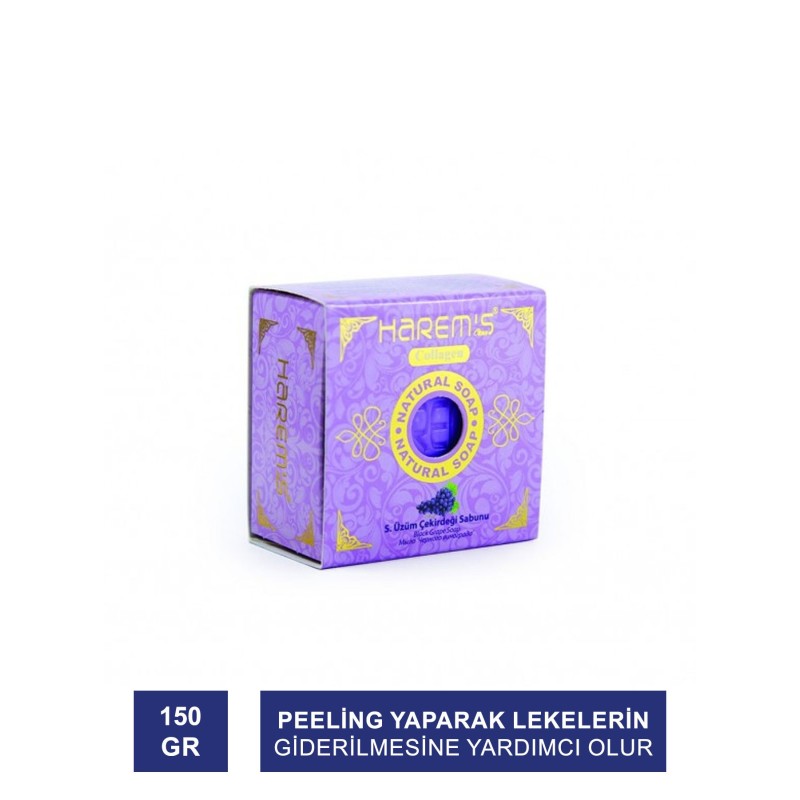 Harem's Siyah Üzüm Çekirdeği Sabunu 150g (S.K.T 09-2023)