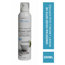 Greenland Milky Shower Foam Coconut Milk - Lime 200 ml