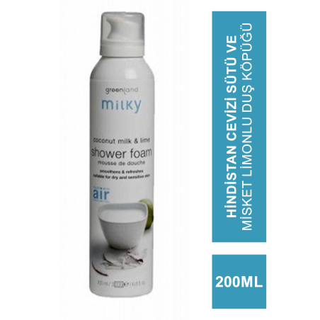 Greenland Milky Shower Foam Coconut Milk - Lime 200 ml
