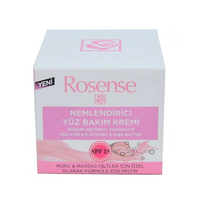 Rosense Nemlendirici Yüz Bakım Kremi Kuru & Hassas Cilt Tipleri İçin 50ml Rosense Nemlendirici Yüz Bakım Kremi Kuru & Hassas Cilt Tipleri İçin 50ml